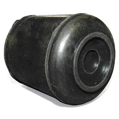 Furniture Leg Tip, Black Rubber, 5/8-In., 4-Pk.