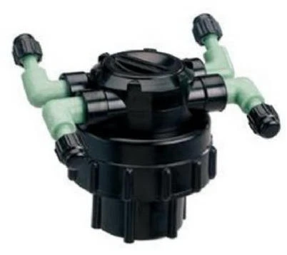 Drip Watering Manifold, 4-Port, Adjustable