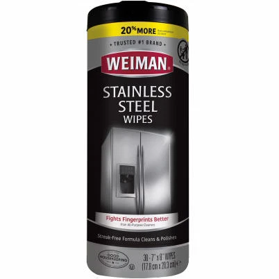 Stainless Steel Wipes, 30-Ct.