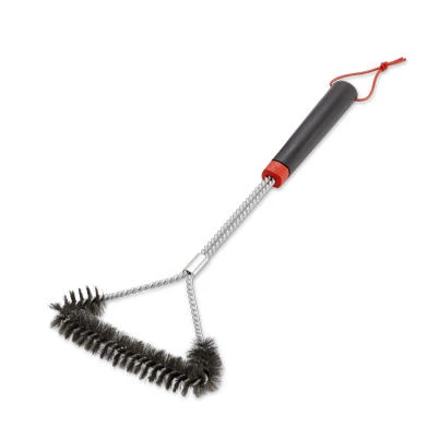 3-Sided Stainless Steel Grill Brush, 18 In.