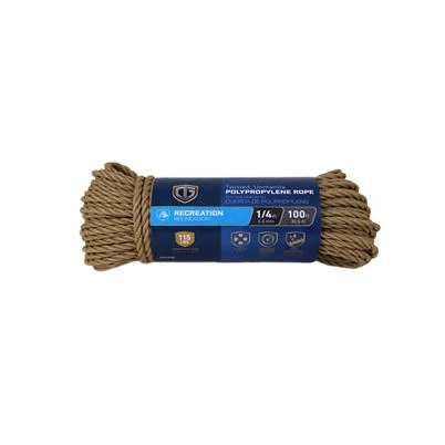 1/4X100TAN POLY ROPE
