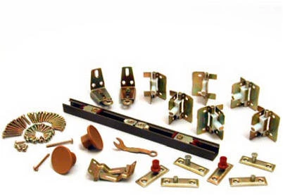 Bi-Fold Sliding Door Hardware Set, 1-1/8 to 1-3/8 In., 3 Ft.
