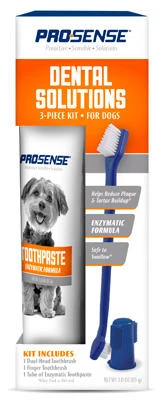 Dog Dental Starter Kit with Toothbrush, Toothpaste, and Chew for Oral Hygiene