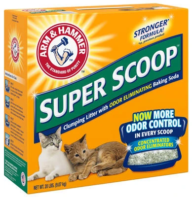 Super Scoop Clumping Cat Litter, 20 Pounds, Odor Control Formula
