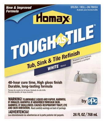 Homax Tough as Tile 26 Oz. White Tub, Sink, and Tile Finish