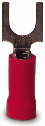 Spade Terminals, Vinyl Insulated, 8-10 Stud, 22-18 AWG, 20-Pk.