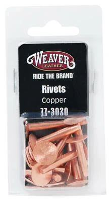 12-Pc. Copper Rivets & Burrs, Assorted