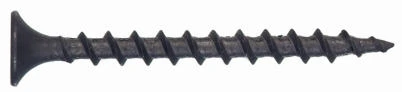 Drywall Screws, Black, Phosphate, Coarse, #6 x 1-In., 1-Lb.