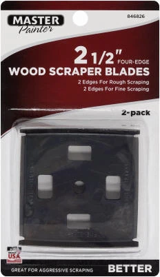 4-Edge Scraper Blades, 2-1/2-In., 2-Pk.