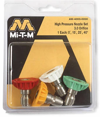 High-Pressure Washer Spray Nozzle, 3.5 Orifice, 4-Pk.