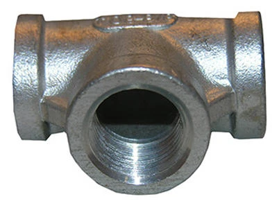 3/8 Inch Stainless Steel Female Iron Pipe Tee, Type 304, 150 Lb Rated