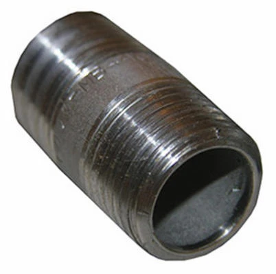 Stainless Steel Pipe Nipple, 1/2 Inch Diameter by 3 Inch Length