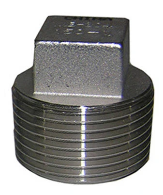 3/4 Inch Stainless Steel Pipe Plug, Type 304, 150 Pound Rated, Lead Free
