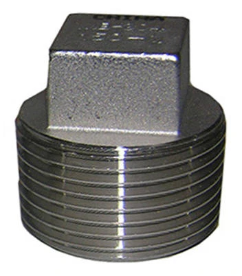 1/2 Inch Stainless Steel Pipe Plug, Type 304, 150 Lb Rated, Lead Free