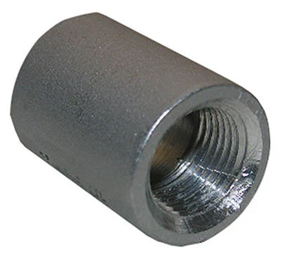 Stainless Steel Pipe Coupling, One Half Inch Diameter, Durable Plumbing Connector