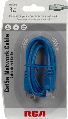 Category 5 Network Cable, Blue, 3 Feet Length