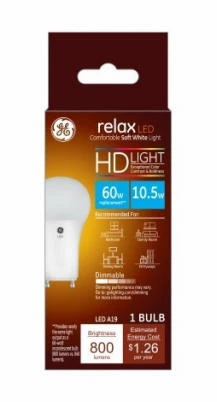 Relax HD LED Specialty Light Bulb, Soft White, 800 Lumens, 10 Watt