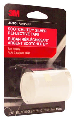 Reflective Safety Tape, Silver, 2 x 36 In.