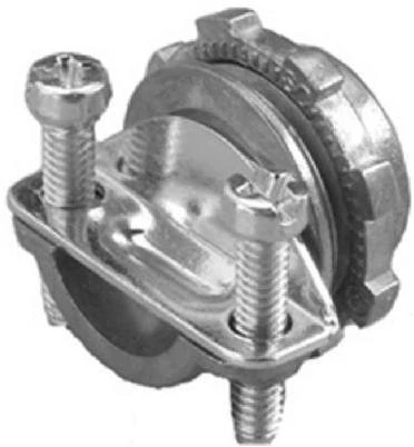 Clamp Connector, Zinc, 3/8-In., 5-Pk.