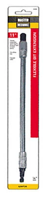 11-inch Flex Bit Extension With Heavy-duty Spiral Ring For Hex Bits