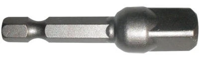 Socket Adapter with 1/2 Inch Drive and 1/4 Inch Hex Shank