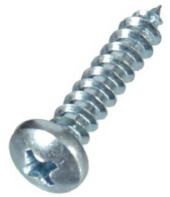 Sheet Metal Screws, Phillips Pan Head, Zinc, #14 x 2-In., 100-Pk.