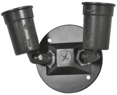 Bronze Weatherproof Double Lampholder for Outdoor Use with Durable Construction