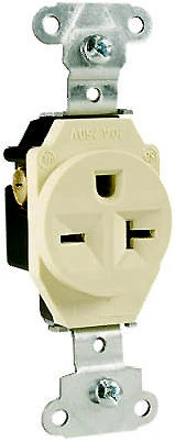 Pass and Seymour 20 Amp Heavy Duty Single Electrical Outlet Receptacle