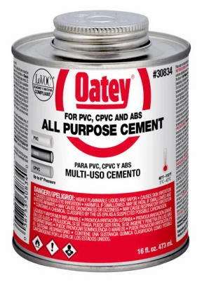 All-Purpose Solvent Pipe Cement, Clear, 16 oz.