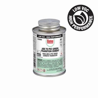 Transition Joint Pipe Cement, Green, Medium Bodied,4 oz.