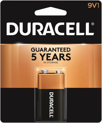 Duracell CopperTop 9V Alkaline Battery