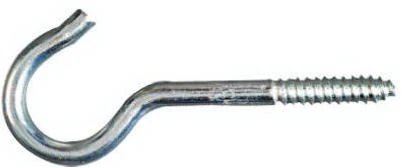 Ceiling Hook, Zinc, #6, 3-Pk.