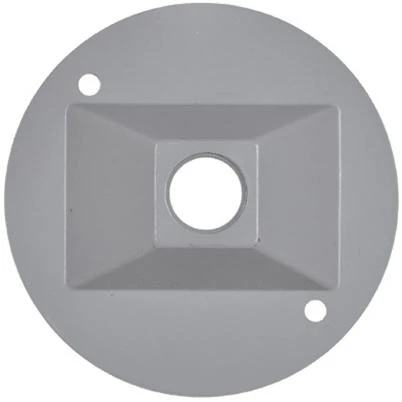 Weatherproof Round Lampholder Cover in Gray for Outdoor Protection