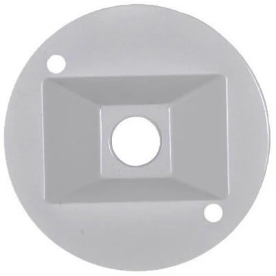 White Weatherproof Round Lampholder Cover for Outdoor Protection