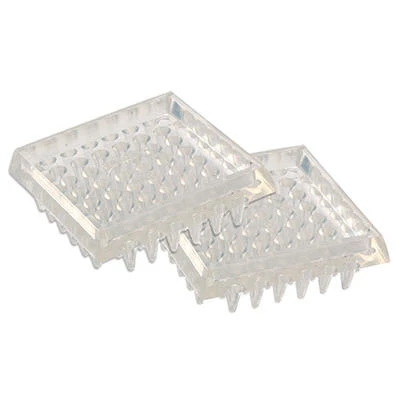 Furniture Cups, Clear Plastic, Square, Spiked, 1-7/8-In., 4-Pk.