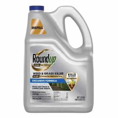 Dual Action Weed & Grass Killer + 4 Month Preventer, 1.25 Gallon Refill