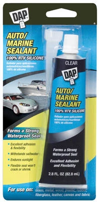 Auto & Marine Sealant, Silicone Rubber, 2.8-oz.