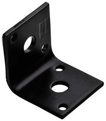 Corner Brace, Black Steel, 1.65 In.