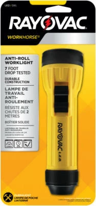 Rayovac Workhorse 20 Lm. 2D LED Flashlight