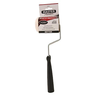 Mini Paint Roller with Cover, 3 Inch by 3 Eighths Inch Nap