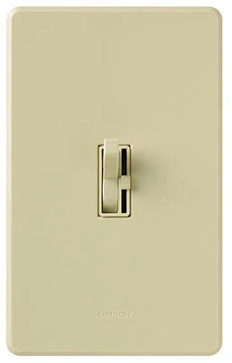 Single-Pole/3-Way Toggle Dimmer Switch, 150-Watt, Ivory
