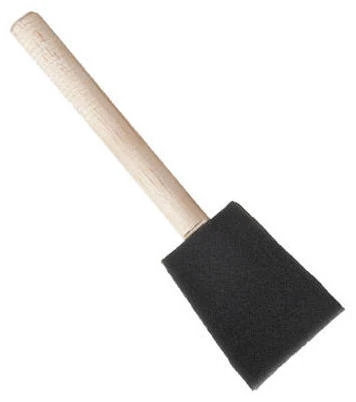 Polyurethane Foam Paint Brush, Wooden Handle, 2-In.