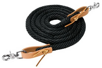 ROPER REINS POLY 5/8"X8' BLACK