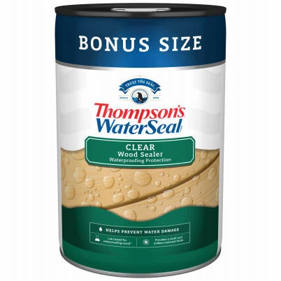 Thompsons WaterSeal Waterproofing VOC Compliant Wood Protector, Clear, 6 Gal.