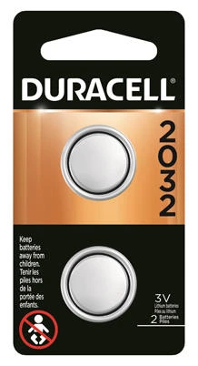 Duracell 2032 Lithium Coin Cell Battery (2-Pack)