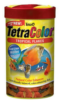 TetraColor Tropical Fish Food, 1 Ounce Bottle, High-Quality Nutrition