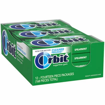 Orbit Spearmint Gum, 14 Sticks