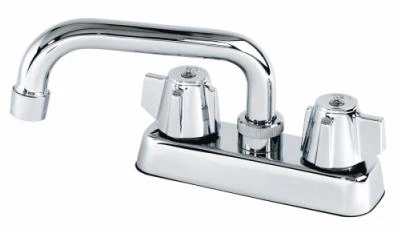 Laundry Faucet Chrome Finish 4 Inch Centerset Single Handle