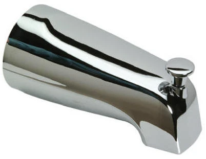 Chrome Tub Diverter Spout For 5/8" O.d. Copper Tube Outlet