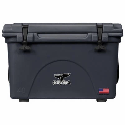Roto Molded Cooler, Charcoal, 40-Qt.